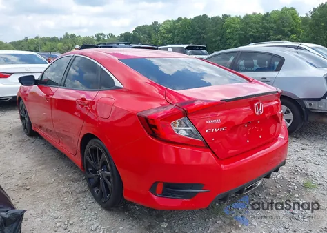 2019 Honda Civic Sport z USA, uszkodzony, nr VIN 2HGFC2F82KH512806